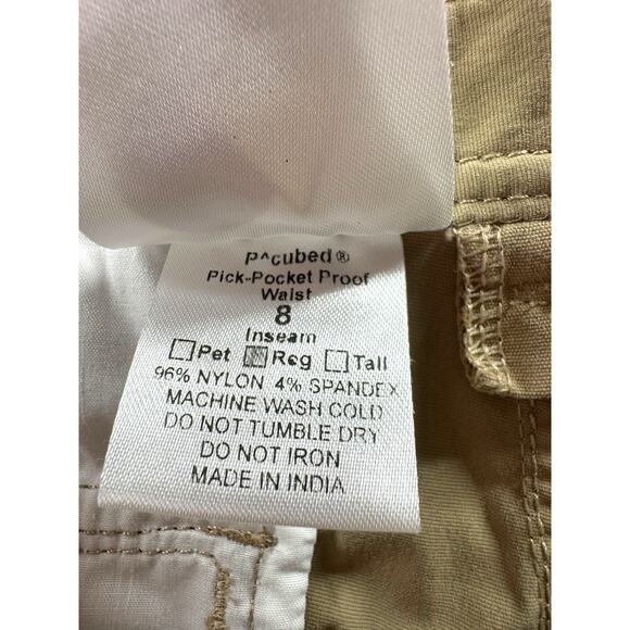 Clothing Arts P Cubed Pick Pocket Proof Pants Womens Sz 8 30”L Convertible - Picture 4 of 9